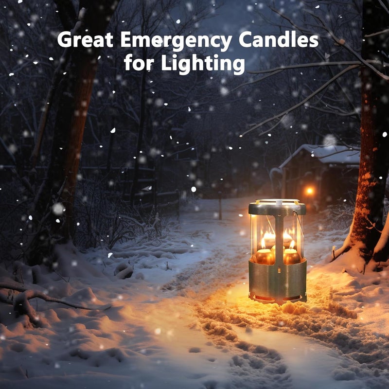 NOMFIX 15-Hour Natural Beeswax Candles Compatible with Candle Lanterns - Smokeless Clean Long Lasting Burning for Outdoor, Camping, Emergency, Survival Emergency Preparedness- 10Pack - Image 5